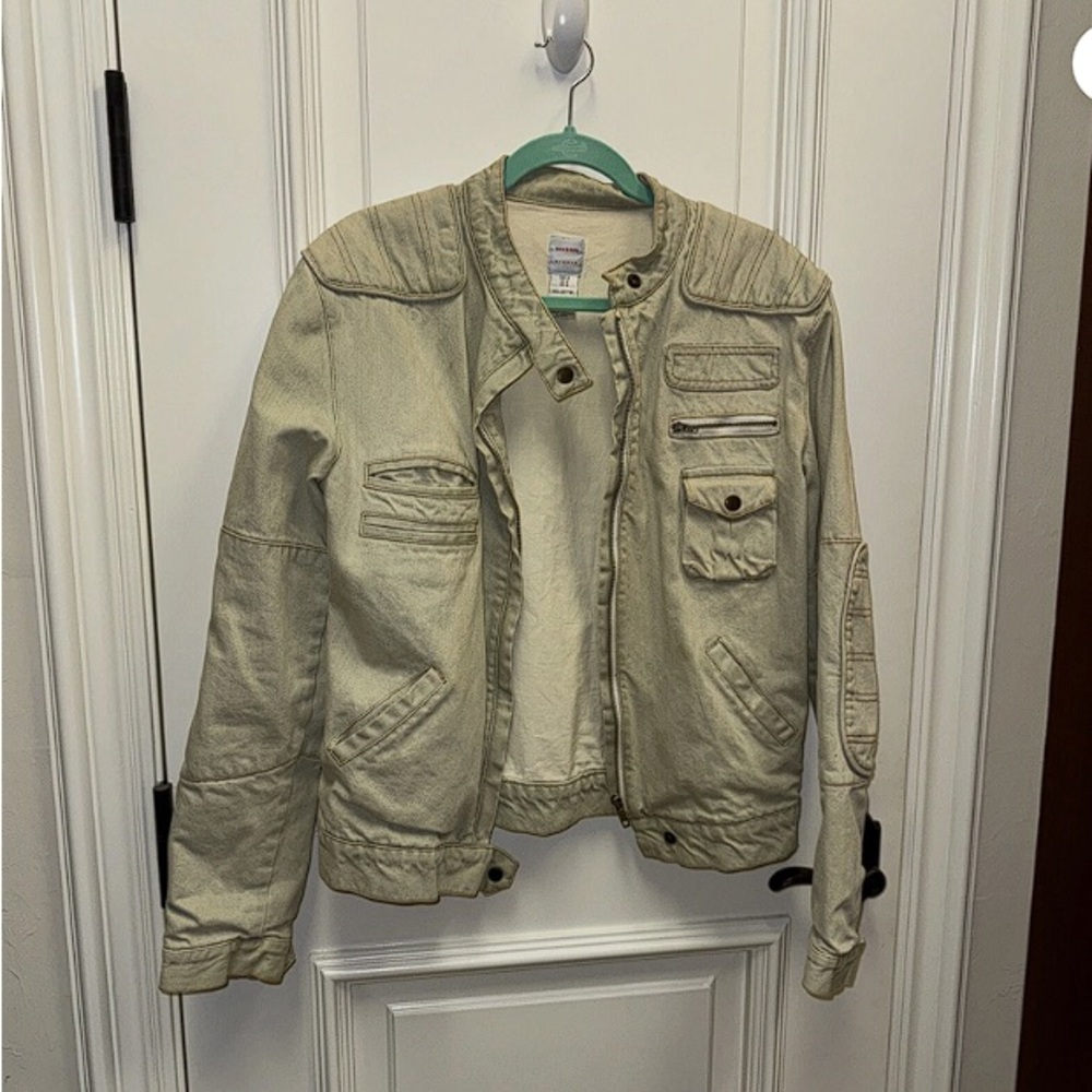 Sass & Bide Denim Moto Jacket Coat